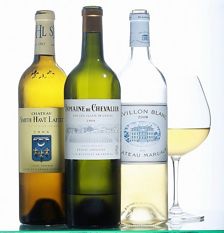 Ti skvl bl vna Bordeaux 2008 (Pavillon Blanc, Smith Haut Lafitte, Domaine de Chevalier)