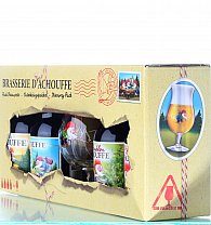 lhev D ACHOUFFE Gift Set (4x33 cl) + sklenice