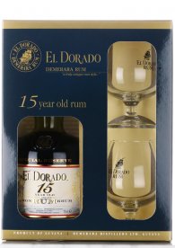 l�hev EL DORADO 15 YO Gift Box + 2 x sklo