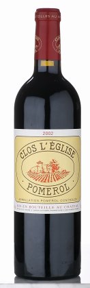 Láhev vína Clos L´Eglise 2002