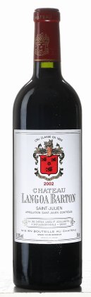 Láhev vína Langoa  Barton 2002