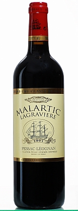 Láhev vína Malartic Lagraviere 2004